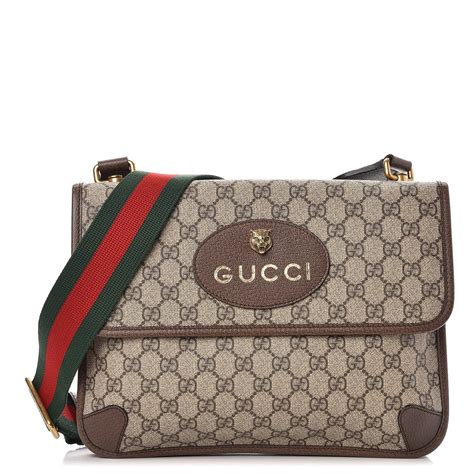 gucci gg supreme messenger bag price|Gucci monogram Messenger bag.